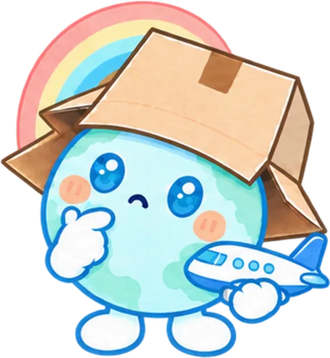 ワールドシフトのキャラクター「シフトン」（考える）