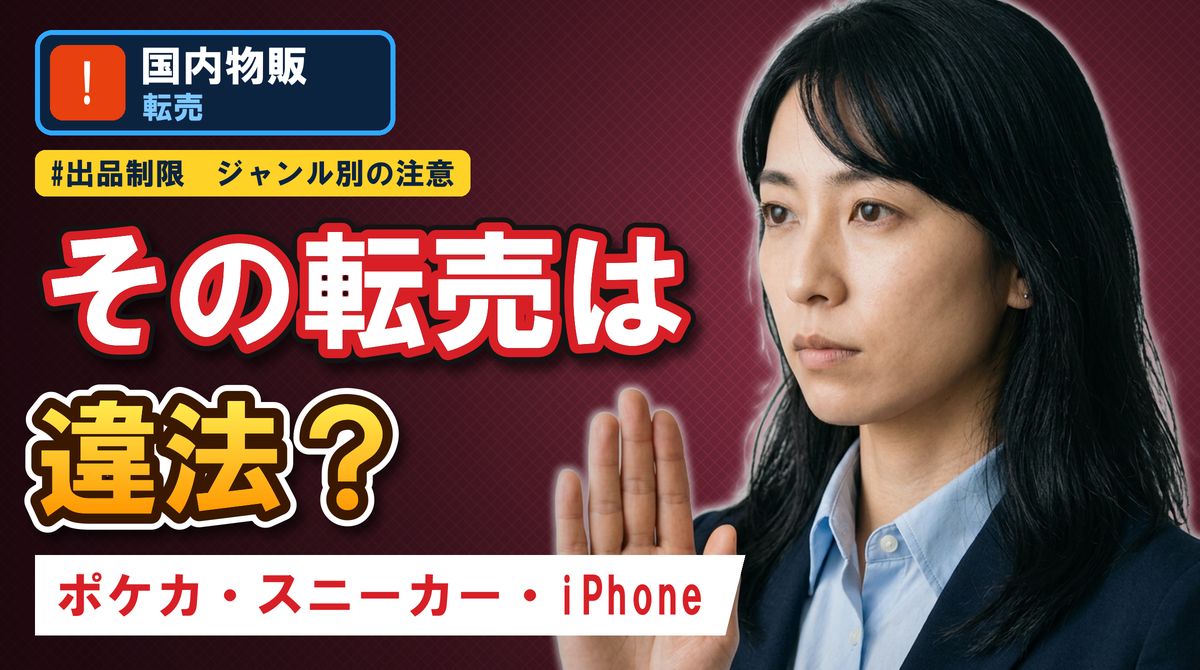 その転売は違法？ ポケカ・スニーカー・iPhone